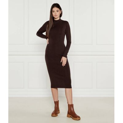 Michael Kors Wełniana sukienka brązowy XS Michael Kors Wełniana sukienka brązowy XS