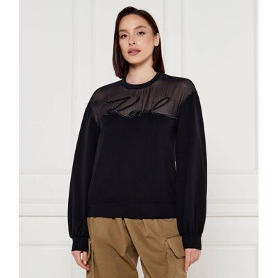 Karl Lagerfeld Bluza Loose fit czarny S Karl Lagerfeld Bluza Loose fit czarny S