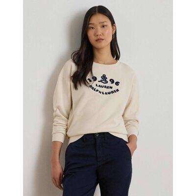 Polo Ralph Lauren LAUREN RALPH LAUREN Bluza Anchor Loose fit beżowy XS Polo Ralph Lauren LAUREN RALPH LAUREN Bluza Anchor Loose fit beżowy XS