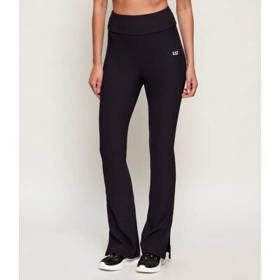 EA7 Legginsy flare fit czarny L EA7 Legginsy flare fit czarny L