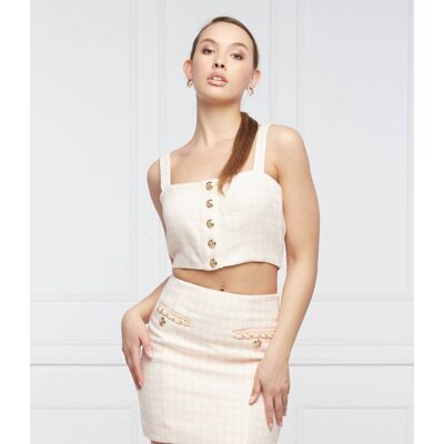 Guess Top Slim Fit z dodatkiem wełny żółty L Guess Top Slim Fit z dodatkiem wełny żółty L