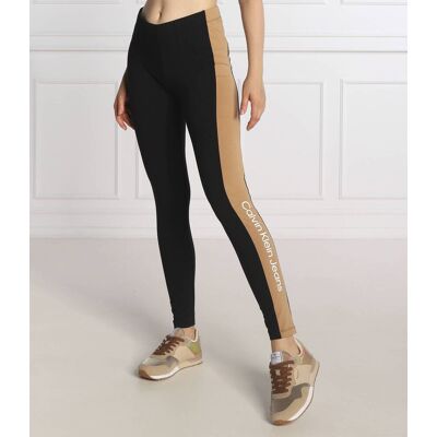 Calvin Klein Jeans Legginsy Slim Fit czarny XS Calvin Klein Jeans Legginsy Slim Fit czarny XS