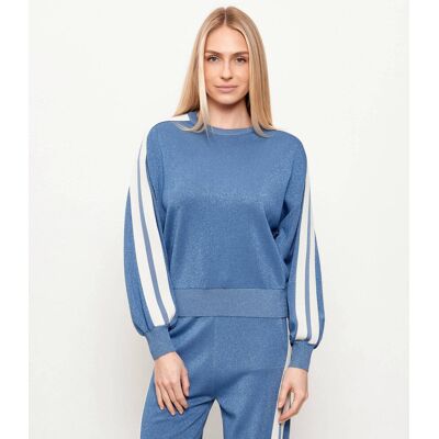 Pinko Sweter INONDAZIONE Regular Fit niebieski S Pinko Sweter INONDAZIONE Regular Fit niebieski S