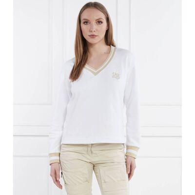 Aeronautica Militare Bluza Regular Fit biały S Aeronautica Militare Bluza Regular Fit biały S