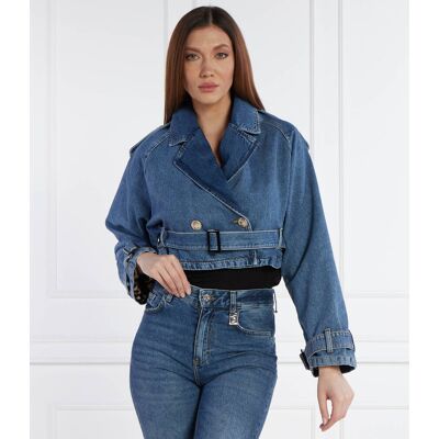 Liu Jo Kurtka jeansowa Cropped Fit niebieski 44 Liu Jo Kurtka jeansowa Cropped Fit niebieski 44