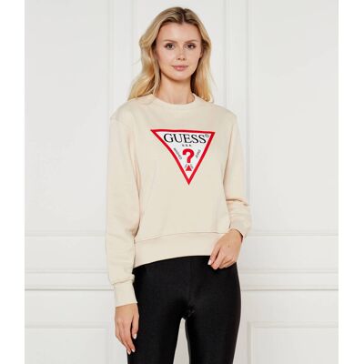 Guess Bluza Regular Fit kremowy L Guess Bluza Regular Fit kremowy L