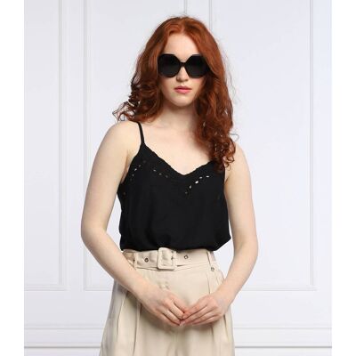 Pepe Jeans London Top Regular Fit czarny S Pepe Jeans London Top Regular Fit czarny S