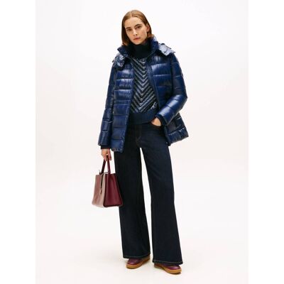 Tommy Hilfiger Puchowa kurtka Regular Fit granatowy XS Tommy Hilfiger Puchowa kurtka Regular Fit granatowy XS