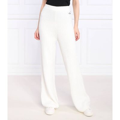 Tommy Jeans Spodnie dzianinowe Relaxed fit kremowy XS Tommy Jeans Spodnie dzianinowe Relaxed fit kremowy XS
