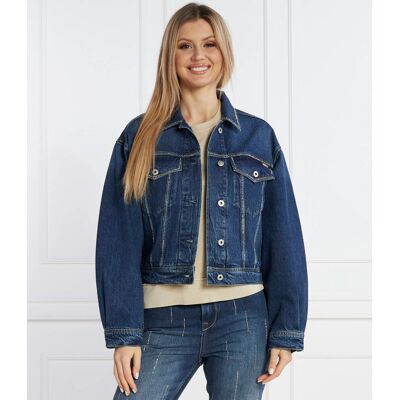 Pepe Jeans London Kurtka jeansowa TURNER SPARKLE Regular Fit granatowy XS Pepe Jeans London Kurtka jeansowa TURNER SPARKLE Regular Fit granatowy XS