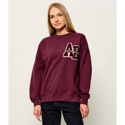 Anine Bing Bluza Miles Regular Fit bordowy XXS Anine Bing Bluza Miles Regular Fit bordowy XXS