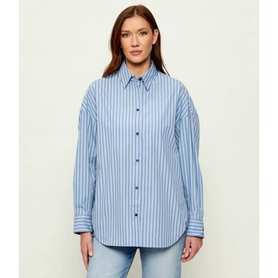Boss ORANGE Koszula C_Bostatta Oversize fit niebieski 36 Boss ORANGE Koszula C_Bostatta Oversize fit niebieski 36