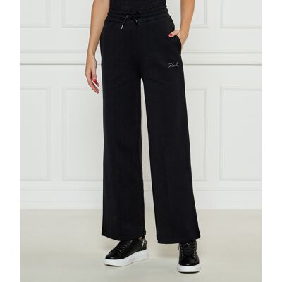 Karl Lagerfeld Spodnie dresowe Loose fit czarny XS Karl Lagerfeld Spodnie dresowe Loose fit czarny XS