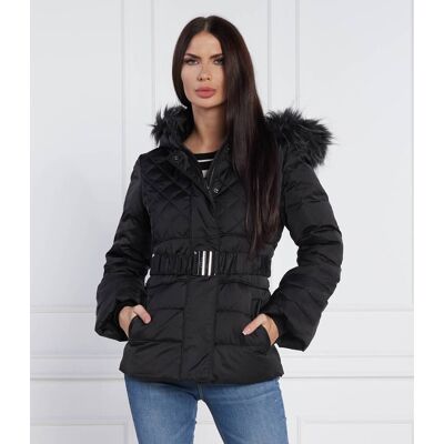 Guess Puchowa kurtka LAURIE Regular Fit czarny XL Guess Puchowa kurtka LAURIE Regular Fit czarny XL