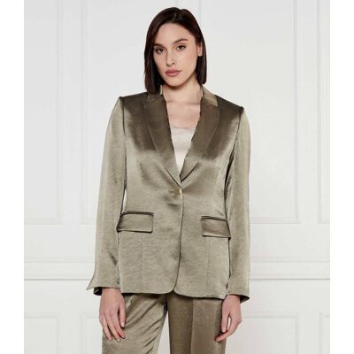 Marc Cain Satynowa marynarka Slim Fit oliwkowy 40 Marc Cain Satynowa marynarka Slim Fit oliwkowy 40