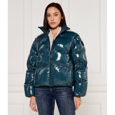 Patrizia Pepe Kurtka 2w1 Regular Fit turkusowy 36 Patrizia Pepe Kurtka 2w1 Regular Fit turkusowy 36