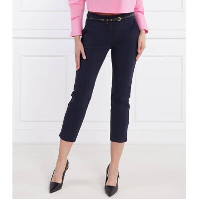 Marella Spodnie cygaretki MACARIO Slim Fit granatowy 42 Marella Spodnie cygaretki MACARIO Slim Fit granatowy 42