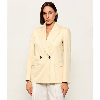 MAX&Co.; Satynowa marynarka MCOGIRAFFA Relaxed fit kremowy 36 MAX&Co.; Satynowa marynarka MCOGIRAFFA Relaxed fit kremowy 36