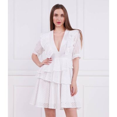 Silvian Heach Sukienka DRESS BASTIFF biały 38 Silvian Heach Sukienka DRESS BASTIFF biały 38