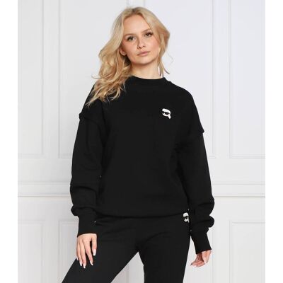 Karl Lagerfeld Bluza ikonik 2.0 Relaxed fit czarny XS Karl Lagerfeld Bluza ikonik 2.0 Relaxed fit czarny XS