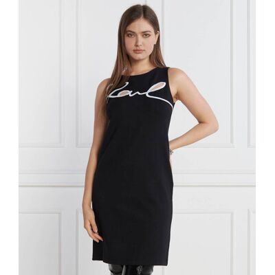 Karl Lagerfeld Sukienka karl logo czarny S Karl Lagerfeld Sukienka karl logo czarny S