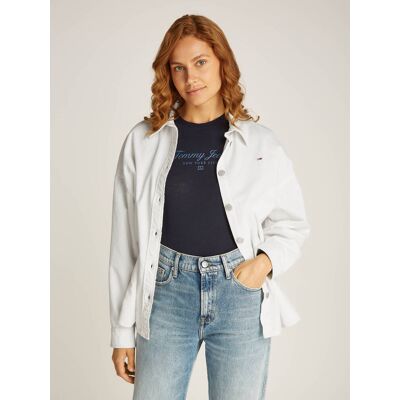 Tommy Jeans Koszula Loose fit sztruks biały XS Tommy Jeans Koszula Loose fit sztruks biały XS