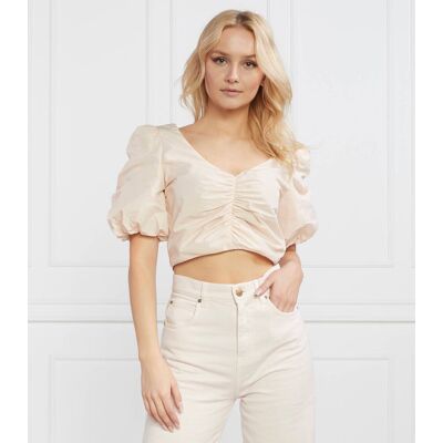 Pinko Top TELSEN Cropped Fit pudrowy róż 36 Pinko Top TELSEN Cropped Fit pudrowy róż 36