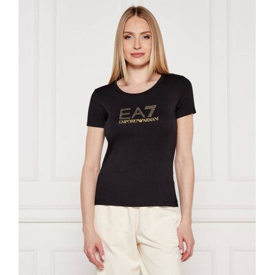 EA7 T-shirt Slim Fit czarny M EA7 T-shirt Slim Fit czarny M
