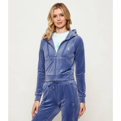 Juicy Couture Bluza MADISON Cropped Fit niebieski XL Juicy Couture Bluza MADISON Cropped Fit niebieski XL