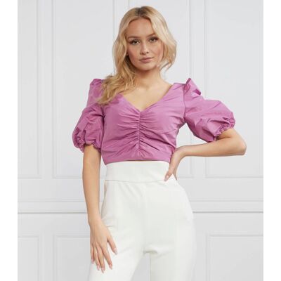 Pinko Top TELSEN Cropped Fit różowy 36 Pinko Top TELSEN Cropped Fit różowy 36