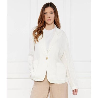 MAX&Co.; Lniana marynarka Edmea Relaxed fit kremowy 34 MAX&Co.; Lniana marynarka Edmea Relaxed fit kremowy 34