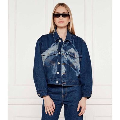 Pinko Kurtka jeansowa GOTLAND PINKO X PATRICK MCDOWELL Regular Fit granatowy XS Pinko Kurtka jeansowa GOTLAND PINKO X PATRICK MCDOWELL Regular Fit granatowy XS