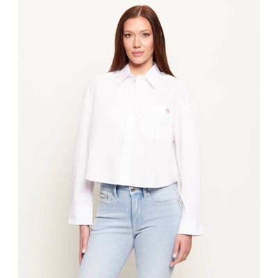 Calvin Klein Jeans Koszula Relaxed fit biały XS Calvin Klein Jeans Koszula Relaxed fit biały XS