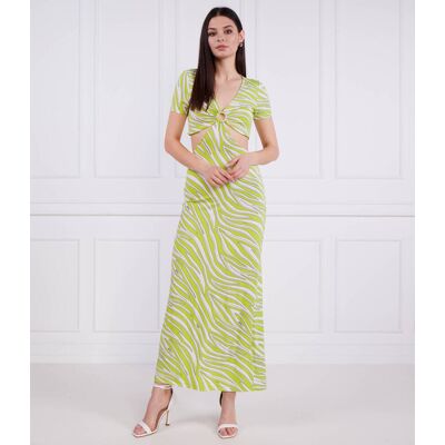 Michael Kors Sukienka limonkowy L Michael Kors Sukienka limonkowy L