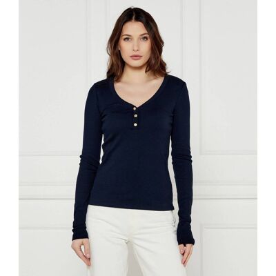 Tommy Hilfiger Bluzka HENLEY Slim Fit granatowy XL Tommy Hilfiger Bluzka HENLEY Slim Fit granatowy XL