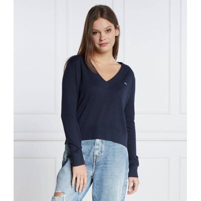 Tommy Jeans Sweter Regular Fit granatowy S Tommy Jeans Sweter Regular Fit granatowy S