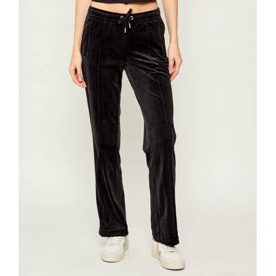 Juicy Couture Spodnie dresowe TINA Straight fit czarny XL Juicy Couture Spodnie dresowe TINA Straight fit czarny XL