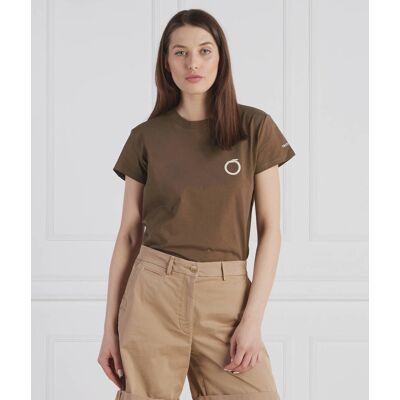 Trussardi T-shirt Regular Fit brązowy XXS Trussardi T-shirt Regular Fit brązowy XXS