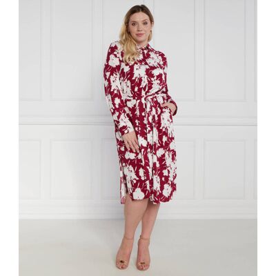 Persona by Marina Rinaldi Sukienka z paskiem plus size czerwony 38 Persona by Marina Rinaldi Sukienka z paskiem plus size czerwony 38