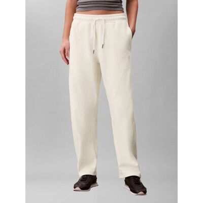 Calvin Klein Jeans Spodnie dresowe TERRY Relaxed fit kremowy L Calvin Klein Jeans Spodnie dresowe TERRY Relaxed fit kremowy L
