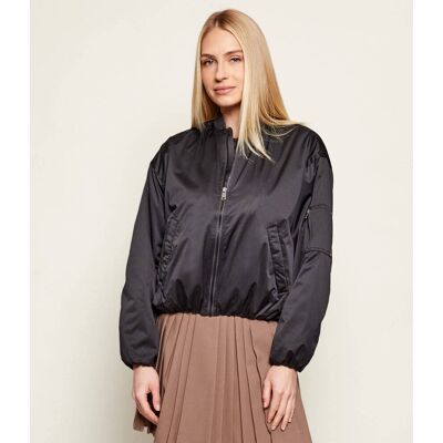 Guess Satynowa kurtka bomber LORRAINE Regular Fit czarny M Guess Satynowa kurtka bomber LORRAINE Regular Fit czarny M