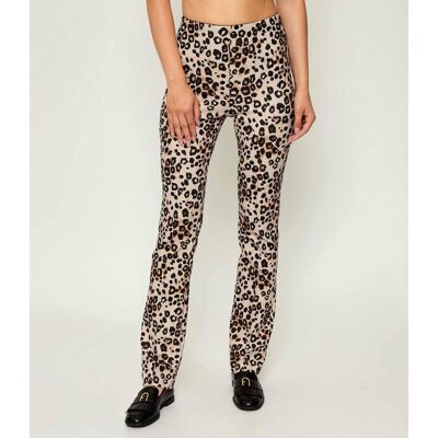 Marc Cain Legginsy FREDERICA Slim Fit beżowy 38 Marc Cain Legginsy FREDERICA Slim Fit beżowy 38