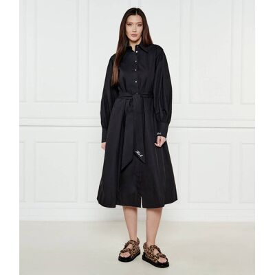 Karl Lagerfeld Sukienka z paskiem czarny 34 Karl Lagerfeld Sukienka z paskiem czarny 34