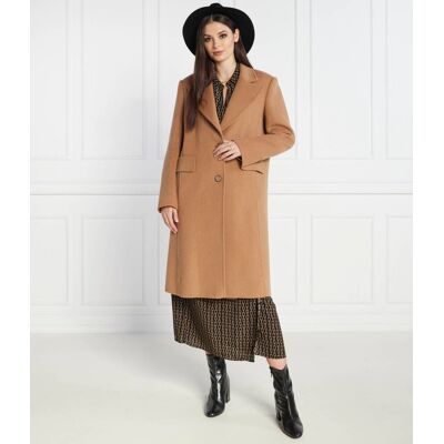 RIANI Płaszcz z dodatkiem wełny camel 36 RIANI Płaszcz z dodatkiem wełny camel 36