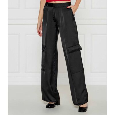 HUGO Spodnie Hanira-1 flare fit czarny 36 HUGO Spodnie Hanira-1 flare fit czarny 36