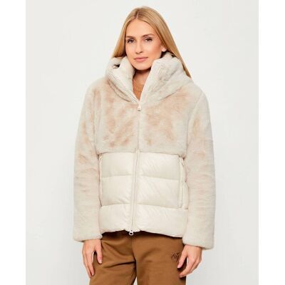 BLAUER Kurtka FANEVIL Regular Fit shearling ecru L BLAUER Kurtka FANEVIL Regular Fit shearling ecru L