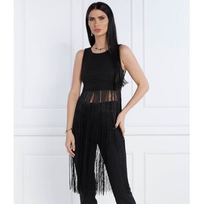 Patrizia Pepe Top Slim Fit czarny 36 Patrizia Pepe Top Slim Fit czarny 36