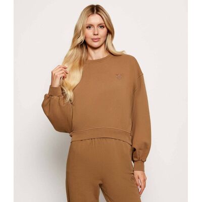Pinko Bluza Relaxed fit brązowy L Pinko Bluza Relaxed fit brązowy L