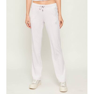 Juicy Couture Spodnie dresowe TINA Straight fit biały M Juicy Couture Spodnie dresowe TINA Straight fit biały M