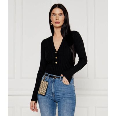 Elisabetta Franchi Sweter Slim Fit czarny 42 Elisabetta Franchi Sweter Slim Fit czarny 42